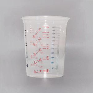 600ml clear plastic mixing cup